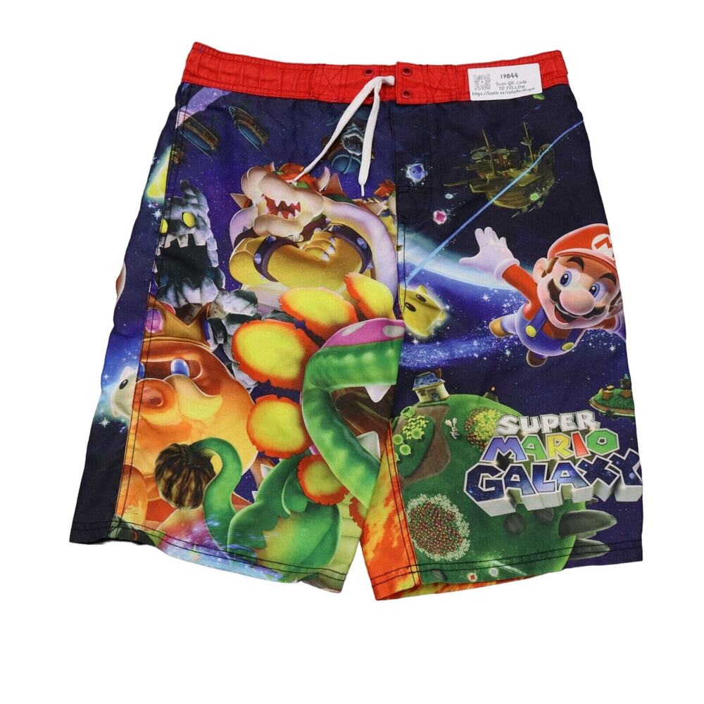 Nintendo Short Boys XL Multicolor Trunks character Inspired Polyester Swimwear